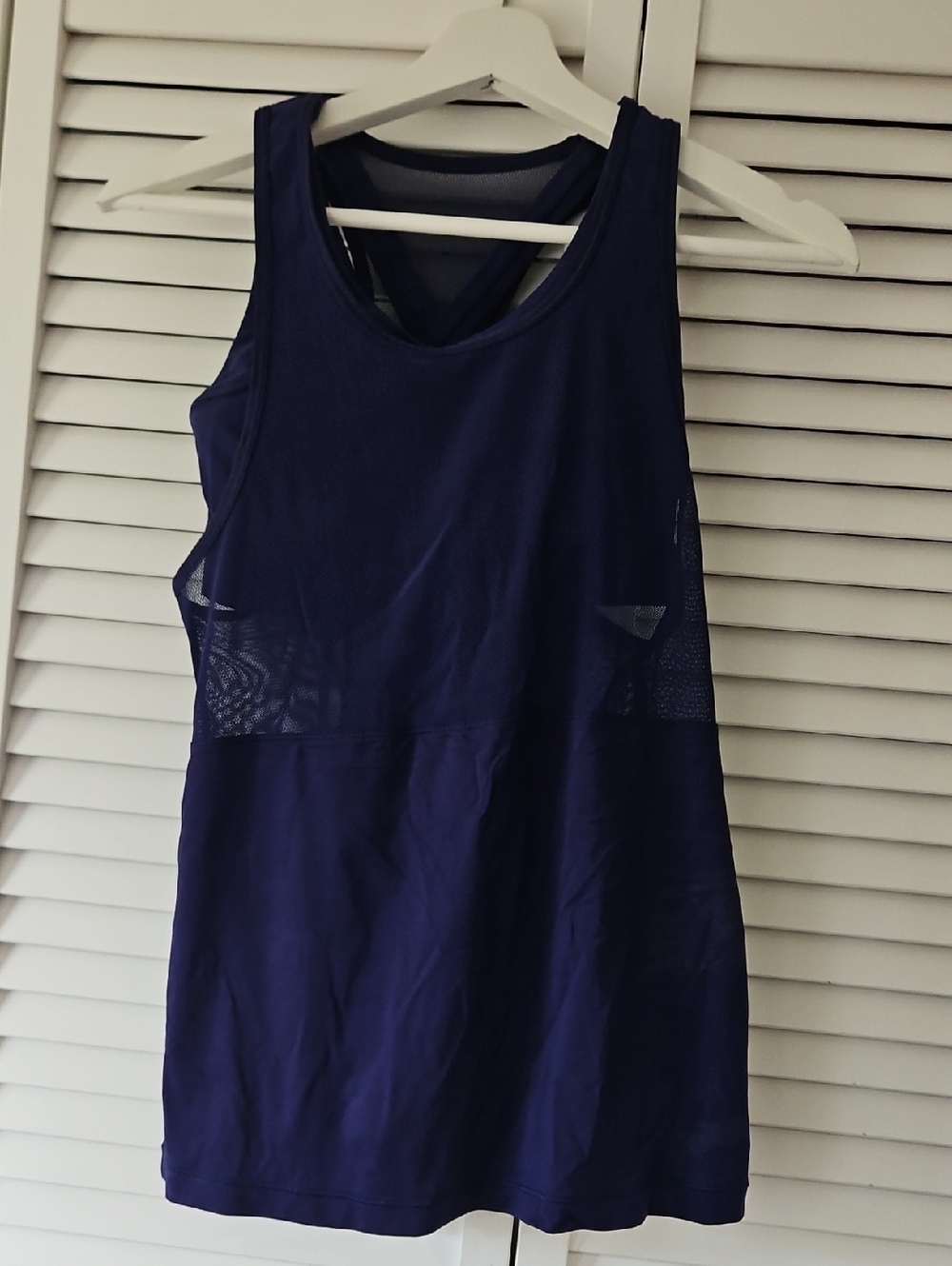 lululemon athletica Deep Navy Performance Tank with Reflective Logo
